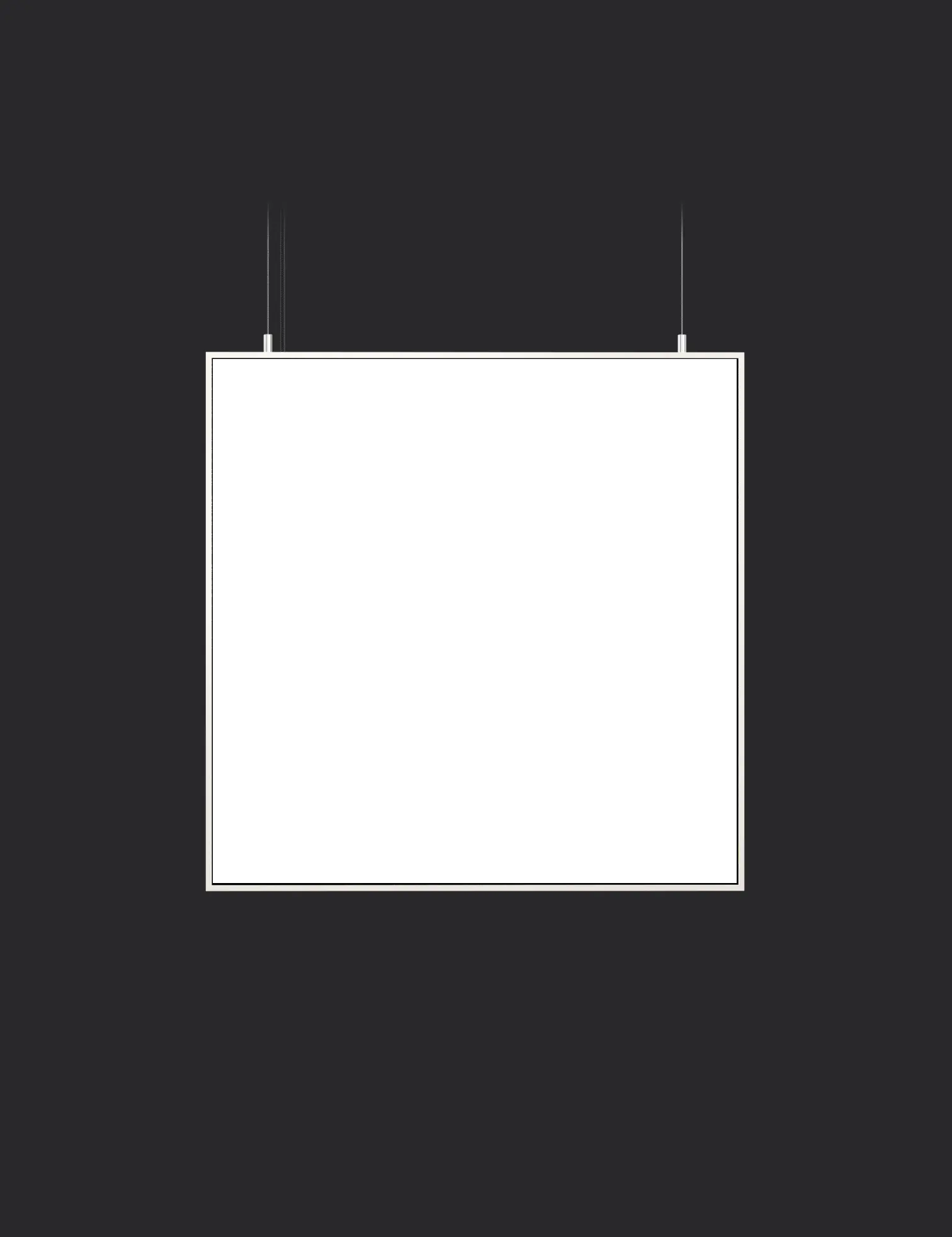White canvas finish